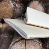 ahorn echtholz notizheft mit fsc papier | nachhaltiges Geschenk AHORN Echtholz Notizheft mit FSC Papier