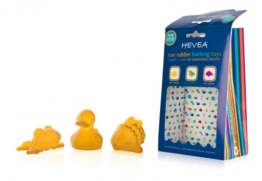 Hevea POND Badespielzeug Set Ente, Frosch, Fisch