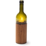 weinlicht gruen windlicht aus glas holz von side by side0 | nachhaltiges Geschenk WeinLicht grün - Windlicht aus Glas & Holz von Side by Side
