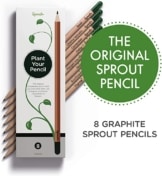 71kQcLJ1aGL. AC SX679 | nachhaltiges Geschenk Sprout Bleistifte – Der originale Sprout Bleistift | Stifte zum Einpflanzen | aus unbehandeltem Bio Naturholz und mit bleifreien Minen | Bleistifte und Samen in höchster Qualität | 8er Pack