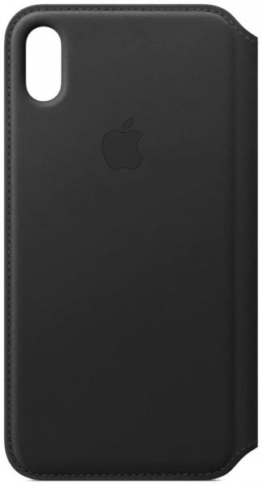 Apple Leder Folio (iPhone XS Max) - Schwarz
