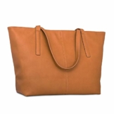 Expatrié Handtasche Damen Groß Braun MANON Große Schultertasche aus veganem Leder - Shopper Ledertasche Umhängetasche - Elegante Damenhandtasche Kunstleder mit vielen praktischen Fächern für - 1