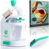 freegreen premium spiralschneider inklusive kochbuch das spiralschneider kochbuc | nachhaltiges Geschenk freegreen® Premium Spiralschneider inklusive Kochbuch 'Das Spiralschneider-Kochbuch' I [DAS ORIGINAL] I Zaubere Dir Dein Traumgericht aus Obst- und Gemüsenudeln I EIN Zoodle Maker, der begeistert.