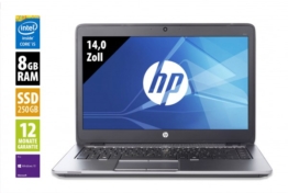 HP EliteBook 840 G3 - 14,0 Zoll - Core i5-6300U @ 2,4 GHz - 8GB RAM - 250GB SSD - FHD (1920x1080) - Webcam - Win10Pro