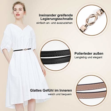 Dirndl Gürtel Damen - Verzierter Taillengürtel Mit Kette | Trachtenaccessoire Boho Style