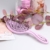 Chiara Ambra Bio Haarbürste, Haarbürste ohne Ziepen, Entwirrbürste geeignet für Locken & lange Haare von Damen,Herren & Kinder, Kopfhaut Massagebürste, klimaneutrale Bürste, Pink